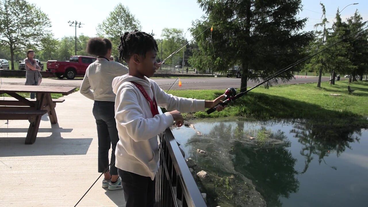 Lima West Middle School students learn to fish through hands-on experience
